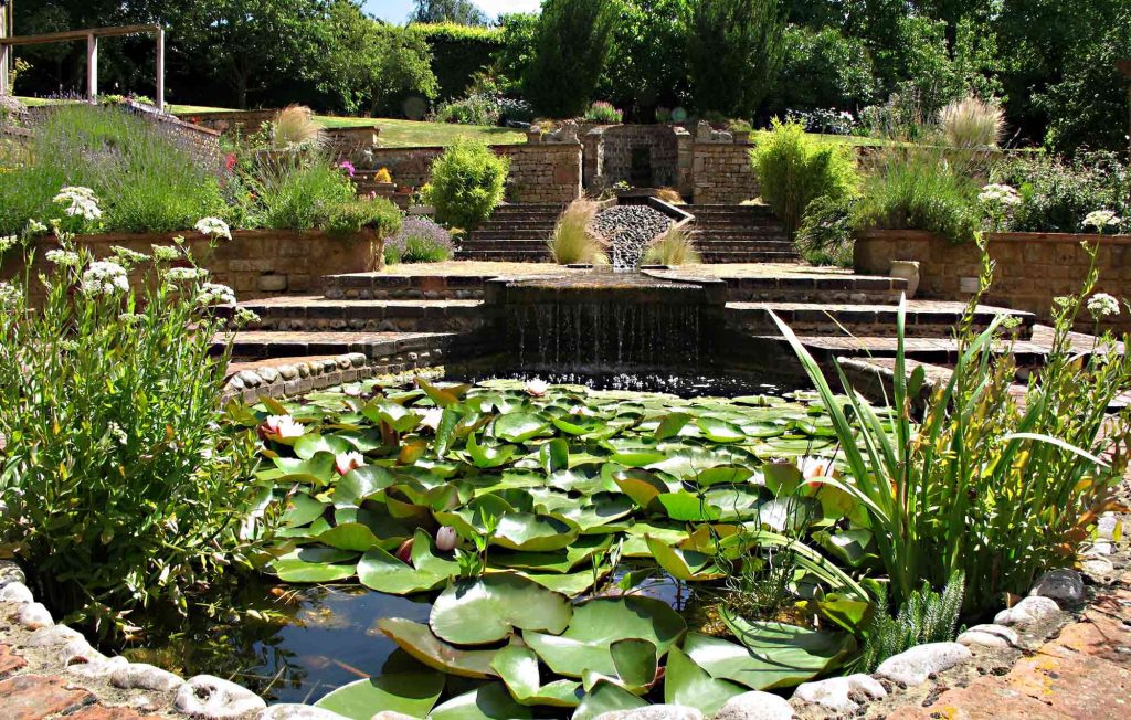 Water feature in coyrtyard