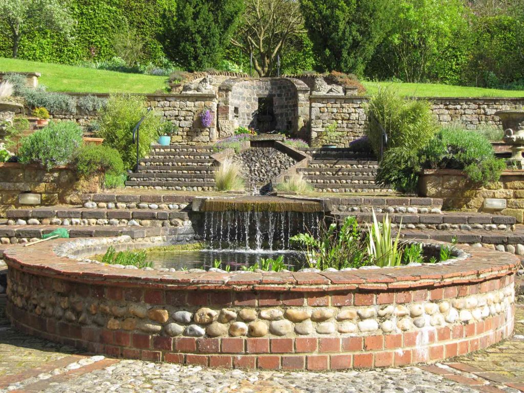 Pond in the courtyard