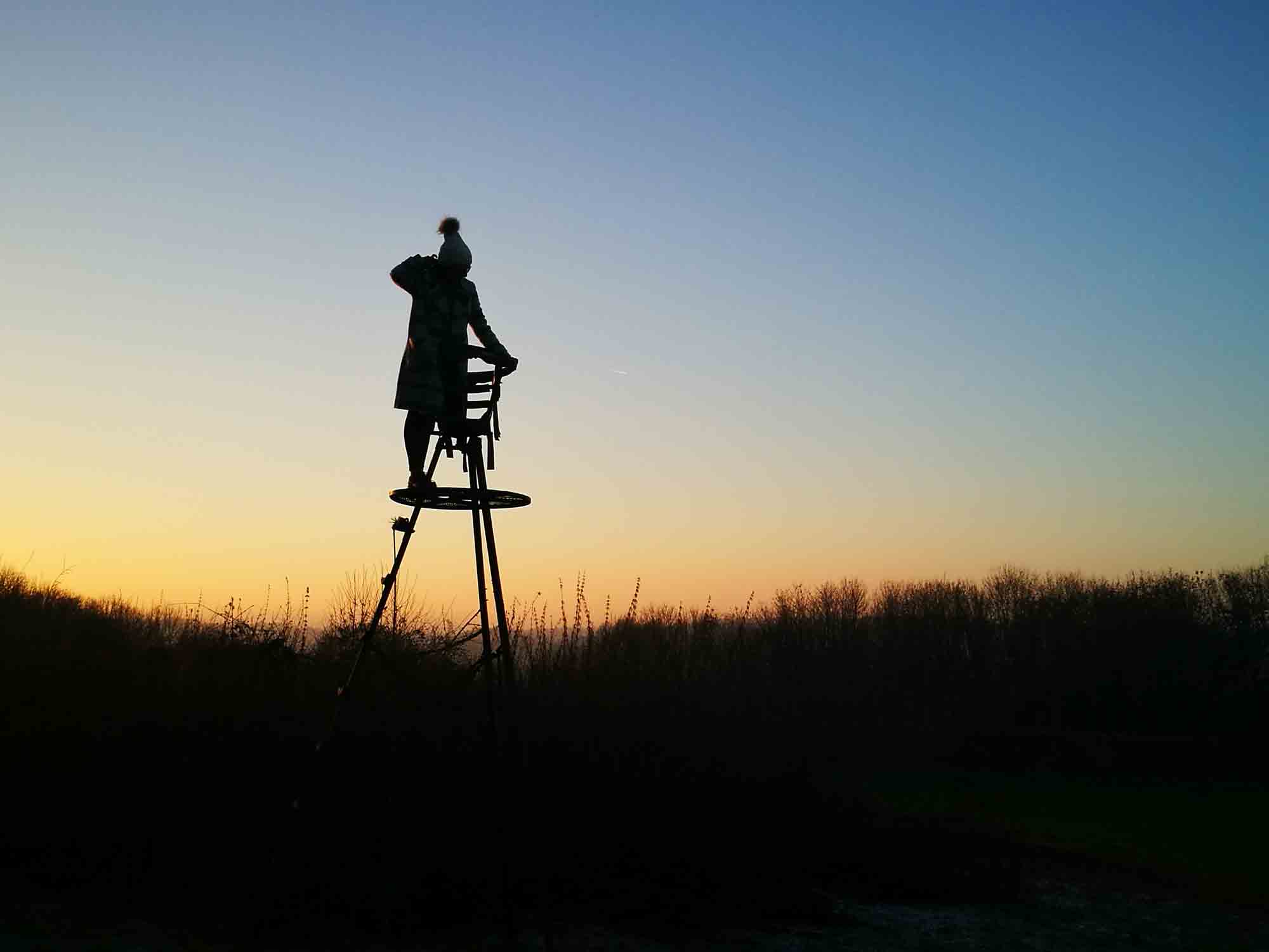 Naturewatch viewing tower at Heath Farm